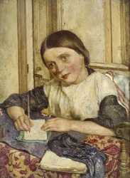 Gaslight, 1854 (óleo sobre grafite no painel, montado como desenho)